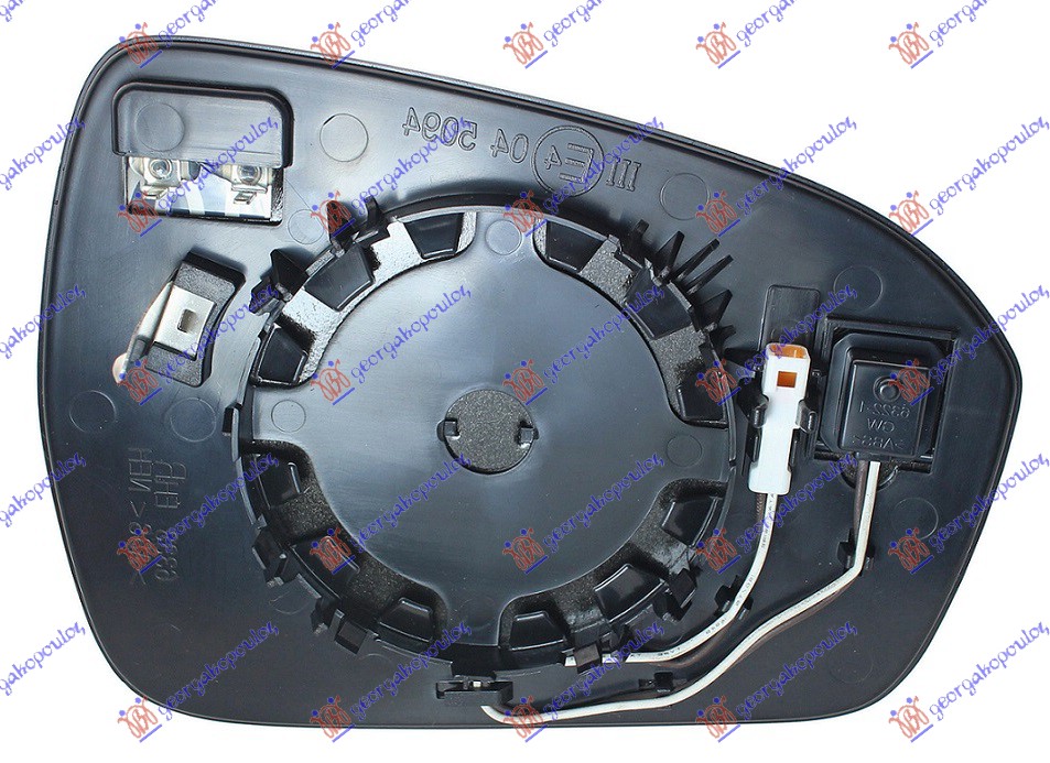 Ford mondeo 2014-2019 (ce/cf) STAKLO RETROVIZORA SA GREJACEM (MRTAV UGAO) (ASFERICNO)