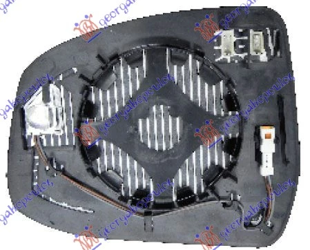 Ford focus 11-14 STAKLO RETROVIZORA SA GREJ. (MRT.UGAO)