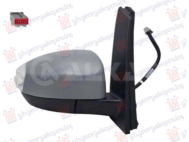 Ford c-max ii 2010-2014 (dxa/cb7/dxa/ceu) RETROVIZOR ELEKTRICNI SA GREJACEM PM (ELEKTRO-SKLOPIV) (MIGAVAC) (SVETLO) (10 PIN) (KONVEKSNO STAKLO)