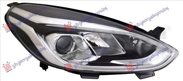 Ford fiesta 2017- (hj/hf) FAR ELEKTRICNI (H7/H1) SA LED DNEVNIM SVETLOM (SA MOTOROM) (TYC)