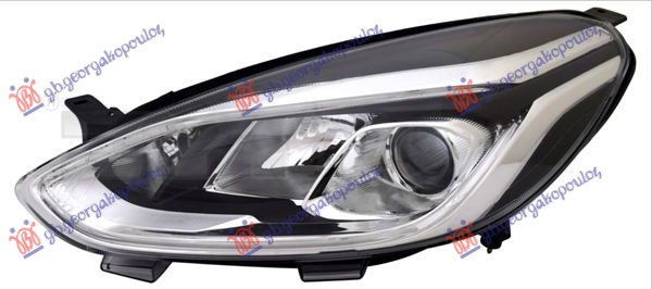Ford fiesta 2017- (hj/hf) FAR ELEKTRICNI (H7/H1) SA LED DNEVNIM SVETLOM (SA MOTOROM) (TYC)