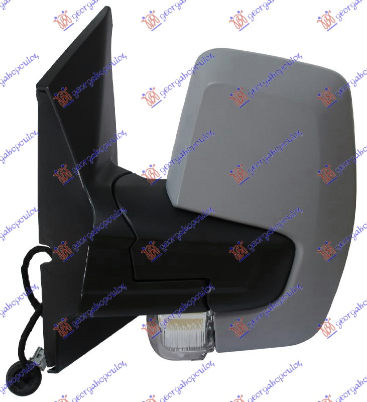 Ford transit/tourneo custom 2013-2018 (fy/fz) RETROVIZOR ELEKTRICNI SA GREJACEM PM (ELEKTRO-SKLOPIV) (MIGAVAC) (KONVEKSNO STAKLO)