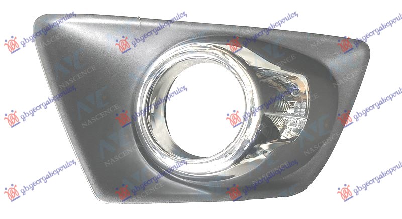 Ford ecosport 2013-2017 RESETKA PREDNJEG BRANIKA (SA MAGLENKOM) (HROM OKVIR)