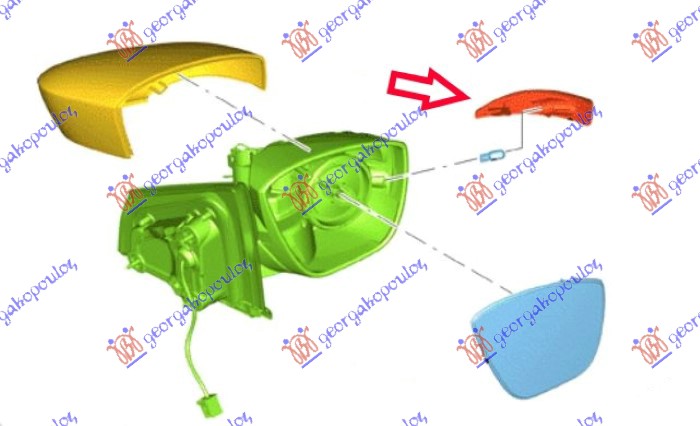 Ford ka+ 2018- (cdu) MIGAVAC U RETROVIZORU