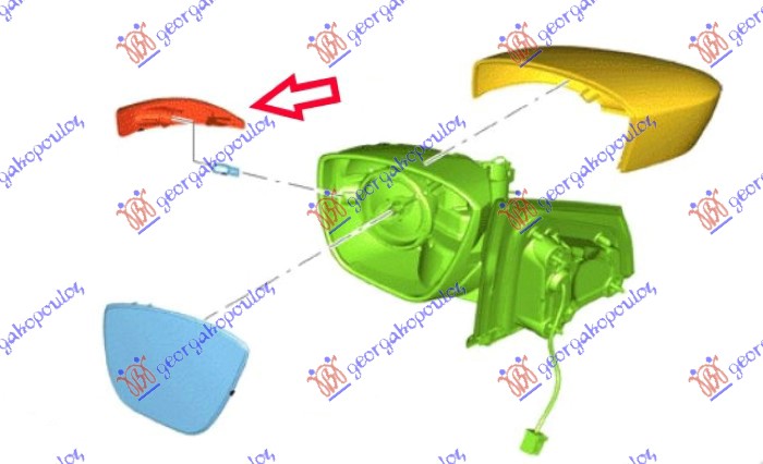 Ford ka+ 18- MIGAVAC U RETROVIZORU