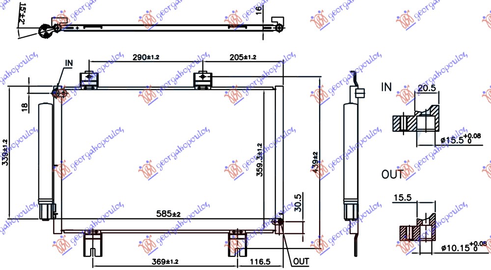 Honda jazz 15-18 HLAD. KLIME 1.3-1.5 BENZ (545x366) KOYO