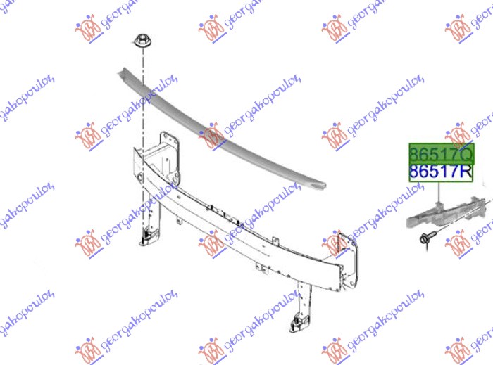 Hyundai i20 20-24 NOSAC FARA PLASTICNI (O)