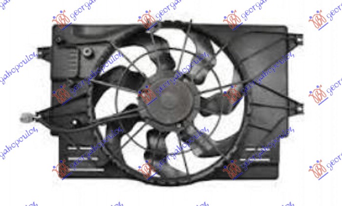 Hyundai i30 hatchback/tourer 17-20 VENTILATOR KOMPLET 1.0-1.4 BEN (425mm)