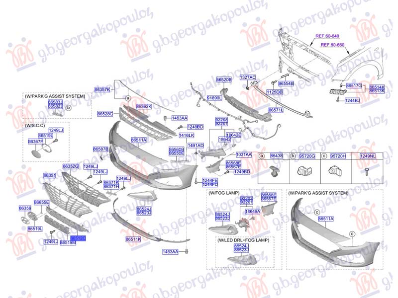 Hyundai i30 hatchback 2020- (pde/pd/pden) CENTRALNA RESETKA (O)