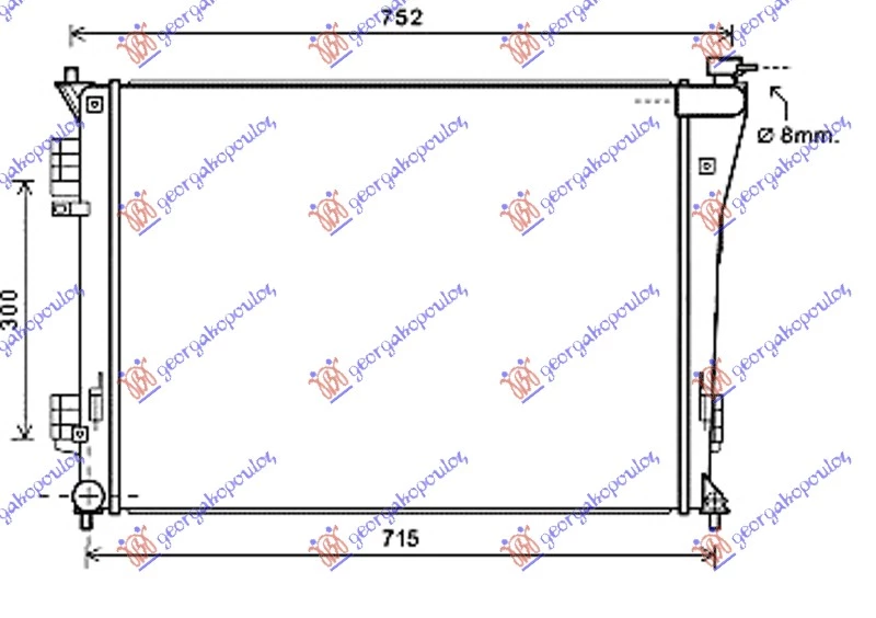 Hyundai i40 11- HLAD.MOTORA 1.6-2.0i16V (63.8x48.5x1.4)