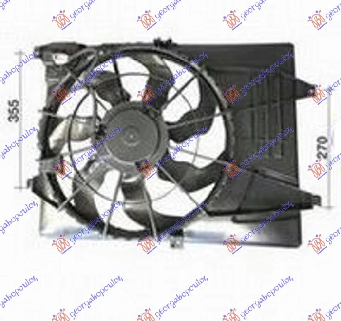 Hyundai tucson 15-18 VENTILATOR KOMPL 1.6-2.0-2.4BEN 460mm 3P