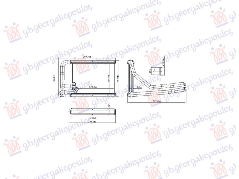 Hyundai kona 2017-2020 (0s/0se/0si) GREJAC KABINE 1.0/1.6 ZA SVE MODELE (MAN/AUTO) (153x222) (NISSENS)