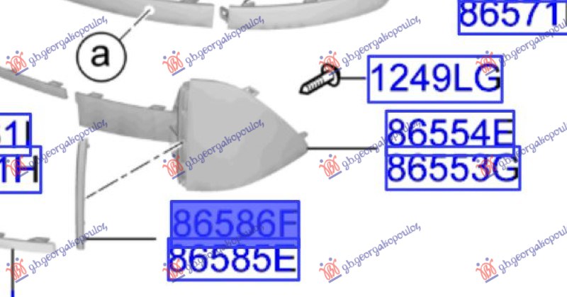 Hyundai ioniq 6 2023- (ce) LAJSNA PREDNJEG BRANIKA DONJA BOCNA (O)