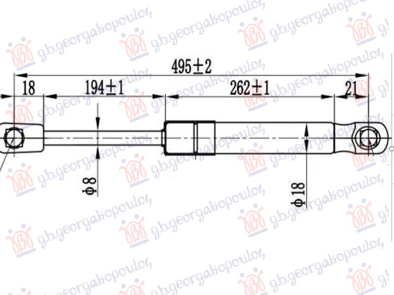Jaguar f-pace 2015- (x761) AMORTIZER HAUBE (495L-150N)