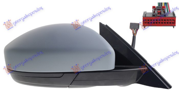 Jaguar e-pace 2017- (x540) RETROVIZOR ELEKTRICNI SA GREJACEM PM (LED MIGAVAC) (LED SVETLO) (7 PIN) (A KVALITET) (KONVEKSNO STAKLO)