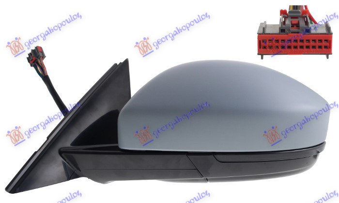 Jaguar e-pace 2017- (x540) RETROVIZOR ELEK. SA GREJ. PM (ELEKTRO-SKLOPIV) (SAMOZATAMNJIVANJE) (MEM) (LED MIG) (LED SVETLO) (SENZOR) (16 PIN) (A KV)