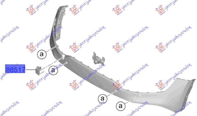 Kia sportage 2022-2025 (nq5) POKLOPAC KUKE PREDNJEG BRANIKA (O)