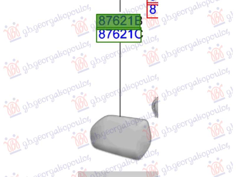 Kia ev3 2024- STAKLO RETROVIZORA