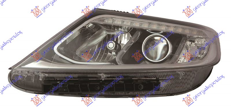Kia sorento 2012-2014 (xm) FAR ELEKTRICNI (H7/H7) SA LED DNEVNIM SVETLOM (DEPO)