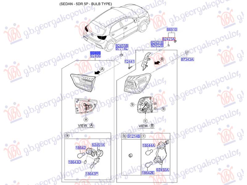 Kia stonic 2017-2025 (yb) STOP LAMPA UNUTRASNJA (ORIGINALNI)