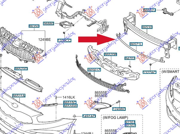 Kia proceed 3d 2013-2015 (jd) SINA PREDNJEG BRANIKA DONJA (O)