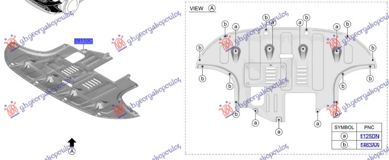 Kia xceed 2019-2022 (cd) ZASTITA MOTORA PREDNJA BOCNA (O)