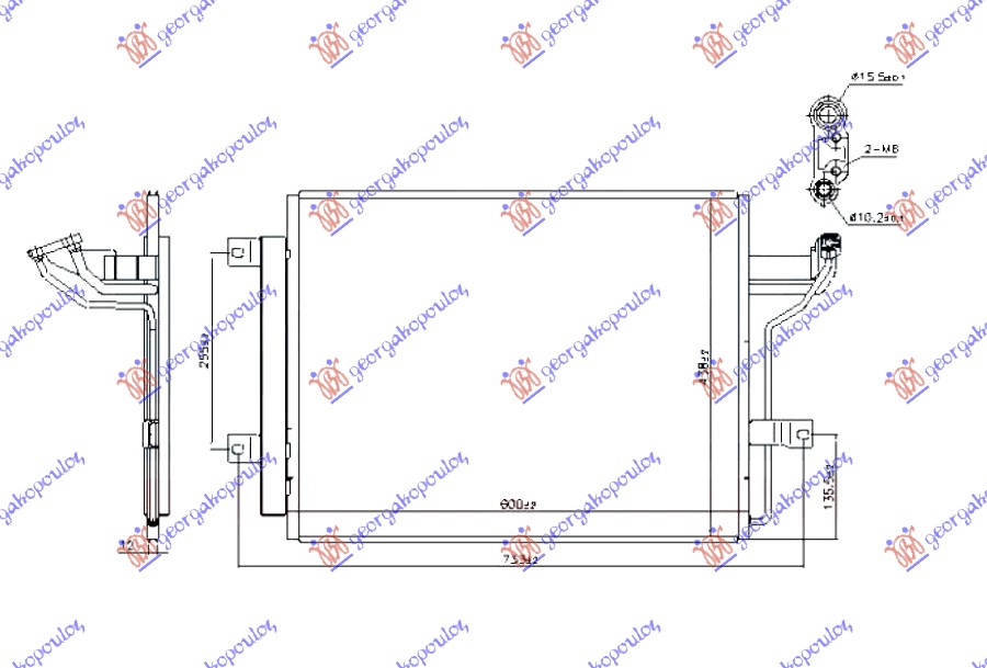 Mazda cx30 19- HLADNJAK KLIME 1.5/2.0 BENZIN - 2.0 BENZIN/HIBRID (600x438)