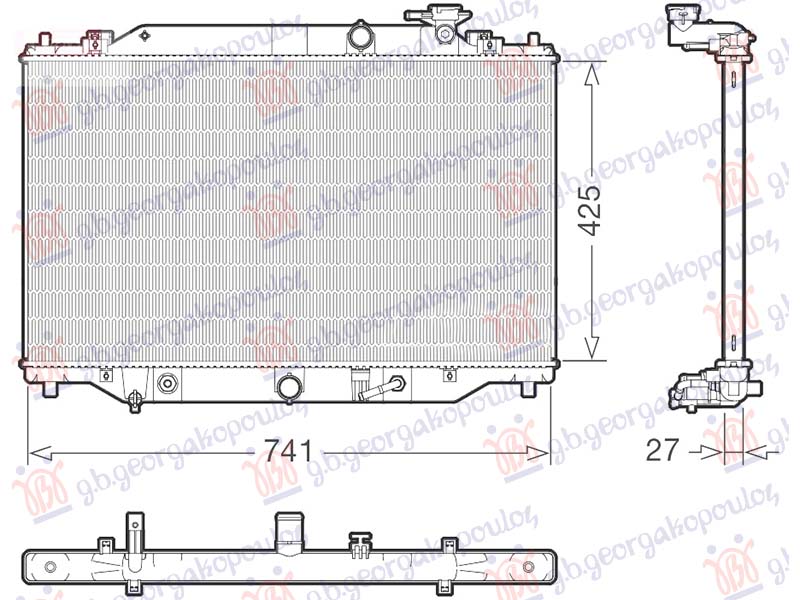 Mazda cx5 2022- (kf) HLADNJAK MOTORA 2.2 DIZEL (AUTO) (425x735)