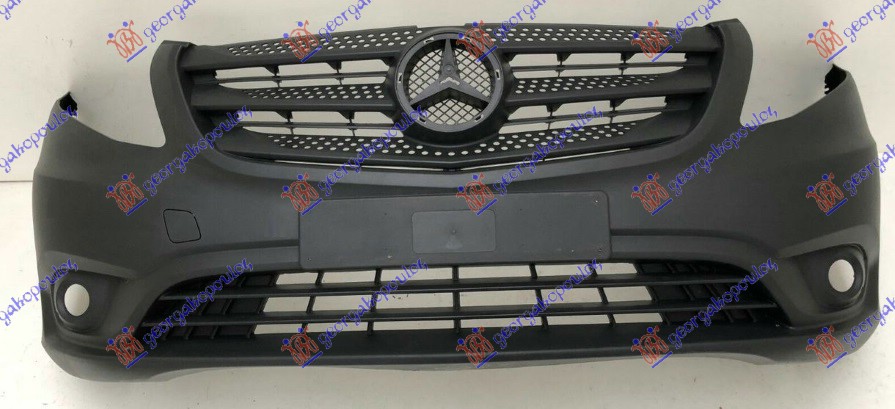 Mercedes vito 2015- (w447) PREDNJI BRANIK SIVI (MAGLENKE) (SA/BEZ PDC SENZORA)