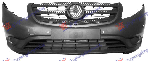 Mercedes vito 2015- (w447) PREDNJI BRANIK SIVI (PVC MASKA) (PDC SENZORI) (A KVALITET)