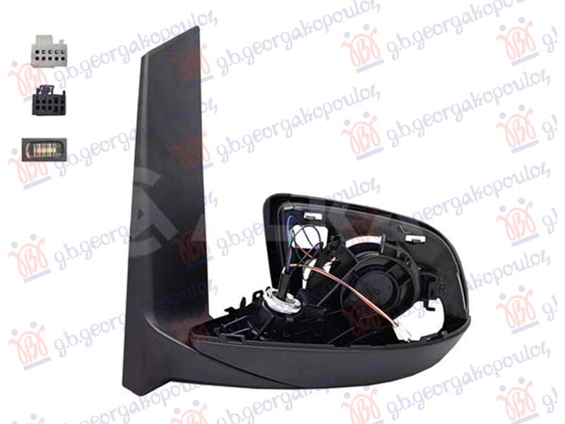 Mercedes vito 2015- (w447) RETROVIZOR (SAMO KUCISTE) ELEKTRICNI SA GREJACEM (ELEKTRO-SKLOPIV) (MEMORIJA) (SVETLO) (MRTAV UGAO) (20 PIN)