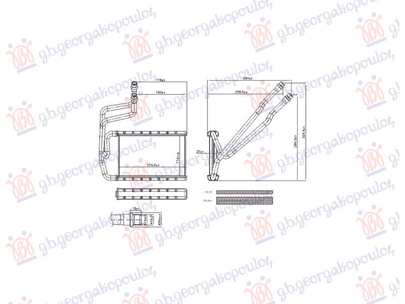 Mercedes eqa 2021- (243) GREJAC KABINE 1.3/1.4/1.5/2.0 ZA SVE MODELE (MAN/AUTO) (133x256) (NISSENS)