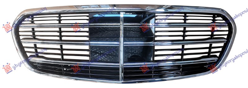 Mercedes s class 2020- (w223) PVC MASKA HROM/CRNA (HROM OKVIR) (AMG)