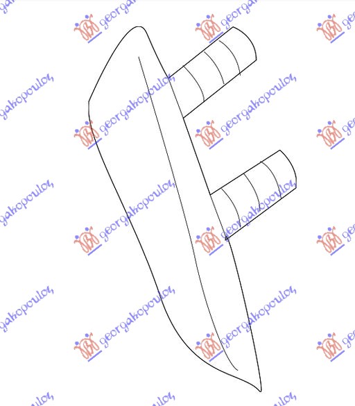 Mercedes cla (117) 16-19 POKLOPAC PREDNJE KUKE ZA VUCU (CLA45AMG)