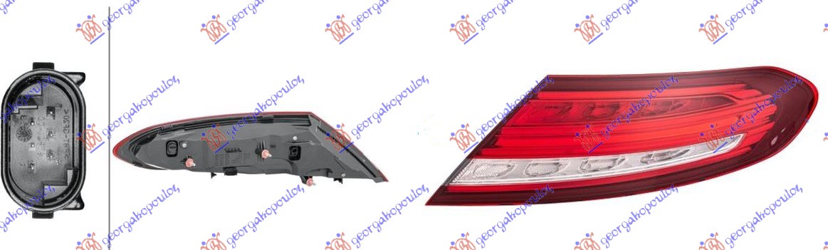 Mercedes c class (w205) coupe/cabrio 15- STOP LAMPA SPOLJASNJA LED (HELLA)