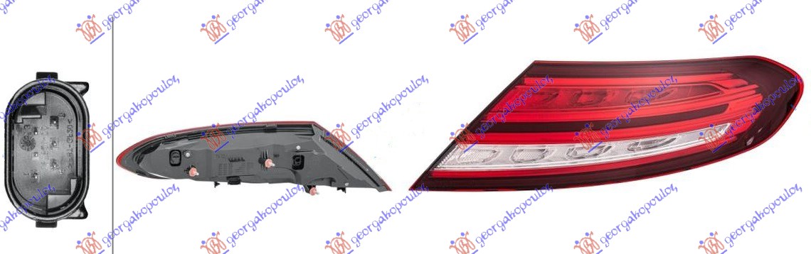 Mercedes c class coupe/cabrio 2018-2021 (c205) STOP LAMPA SPOLJASNJA LED (HELLA)