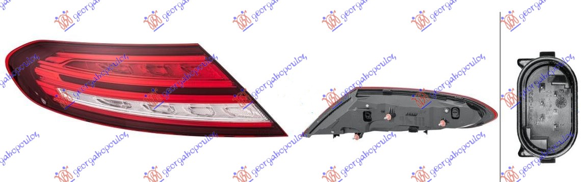 Mercedes c class coupe/cabrio 2018-2021 (c205) STOP LAMPA SPOLJASNJA LED (HELLA)