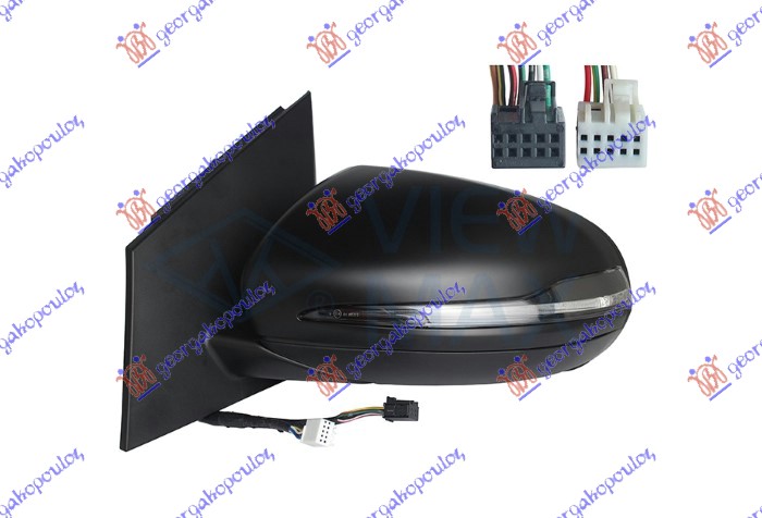 Mercedes b class 2019- (w247) RETROVIZOR ELEKTRICNI SA GREJACEM PM (MEMORIJA) (MIGAVAC) (7+4 PIN) (A KVALITET) (ASFERICNO STAKLO)