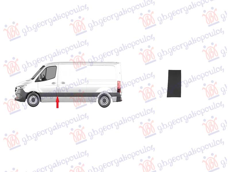 Mercedes sprinter 2018- (w907) LAJSNA STUBA PREDNJIH VRATA