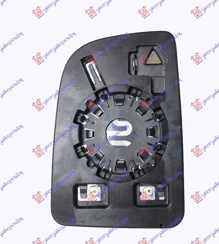 Mercedes sprinter 2018- (w907) STAKLO RETROVIZORA SA GREJACEM (GORNJI DEO) (KONVEKSNO)