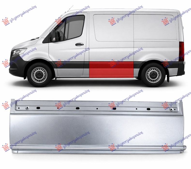 Mercedes sprinter 2018- (w907) BOCNI LIM DONJI (3250 mm) (40 cm)