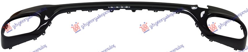 Mercedes glb 2019- (x247) LAJSNA ZADNJEG BRANIKA DONJA CRNA (AMG-LINE)