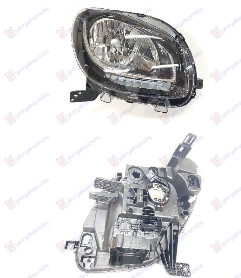 Smart fortwo 2014- (453) FAR SA LED DNEVNIM SVETLOM 19- (VALEO)