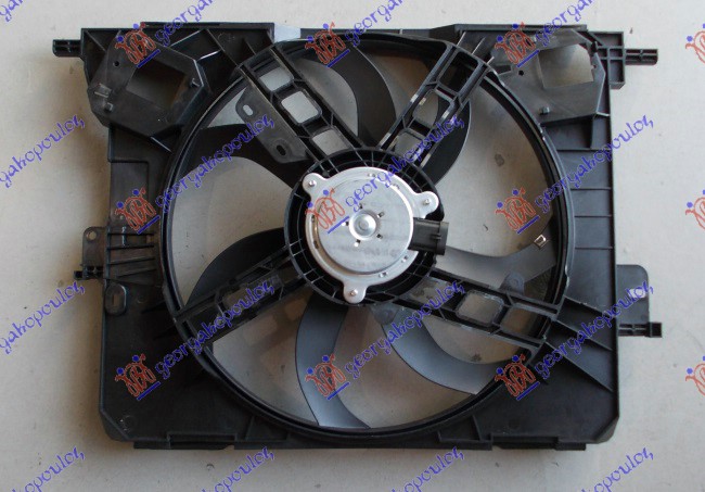 Renault twingo 2014-2019 (bcm/bca) VENTILATOR KOMPLET (0.9/1.0 BENZIN) (410mm)