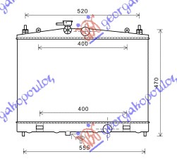 Nissan cube 09-18 HLADNJAK MOTORA 1.6 i16V (38x60x16)