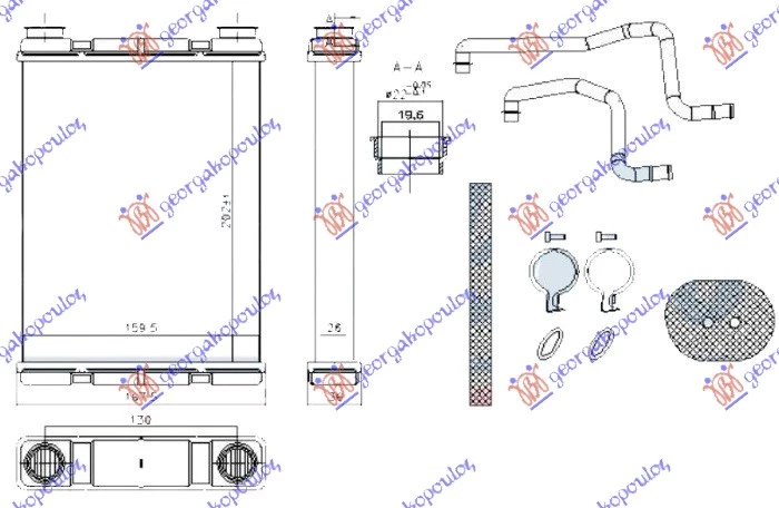 Nissan juke 10-15 GREJ.KAB. TURBO BEN DIZ 20x16 VALEO TIP