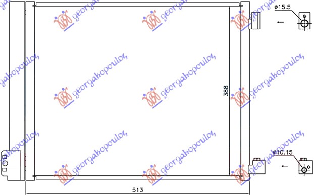 Nissan micra (k13) 10-13 HLAD KLIME 1.2DIG-1.5i16V(51x38)(HR12DDR