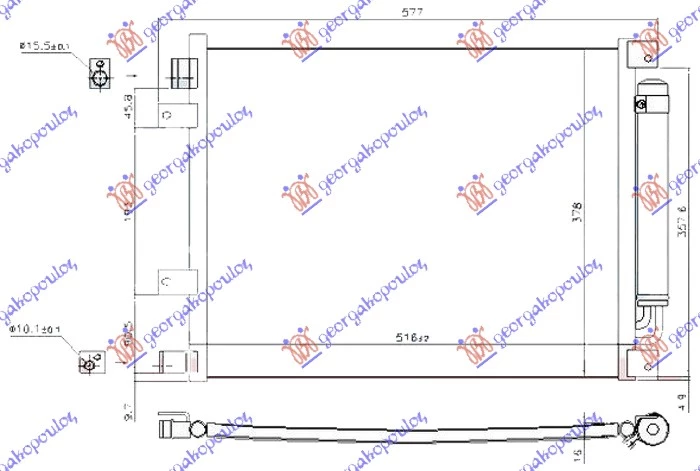 Nissan micra (k13) 10-13 HLAD. KLIME 1.5i16V (690x378x16)(HR15DE)