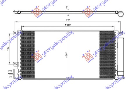 Opel mokka 13-16 HLADNJAK KLIME 1.4 16v TURBO BEN 650x310