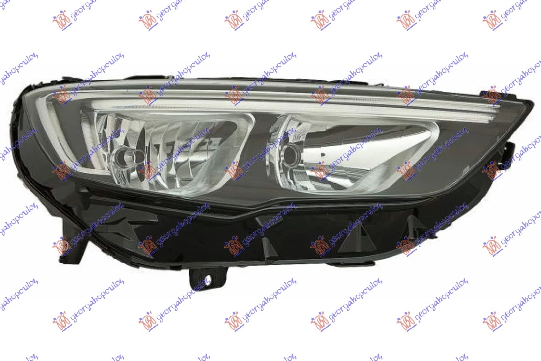 Opel insignia 17- FAR EL. HROM H7/H7 LED DNEV.SVET. (DEPO)